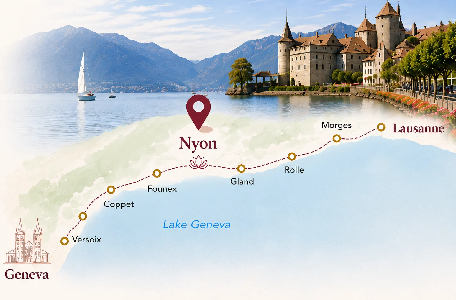 Your Panchakarma in Nyon, between Geneva and Lausanne