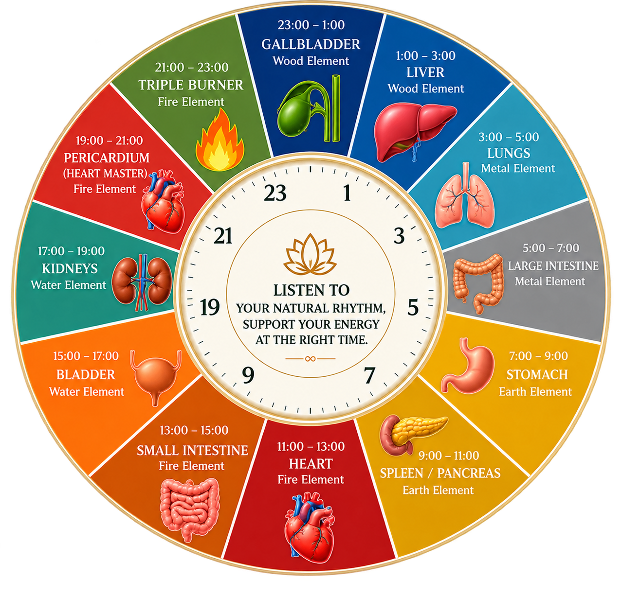 Organ Energy Clock & Daily Rhythms